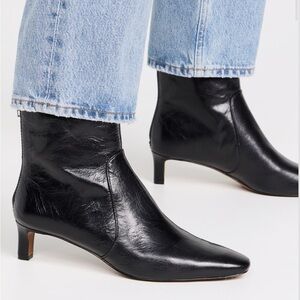 Madewell Sleek Black Ankle Booties